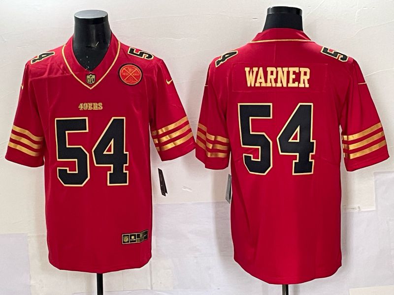 Men Nike San Francisco 49ers #54 Warner red Limited NFL 2025 Jersey 0056